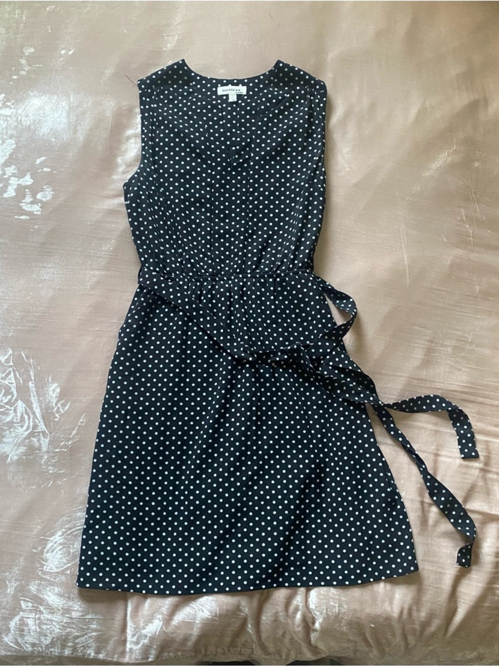 Polka Dot Midi Dress, Size M